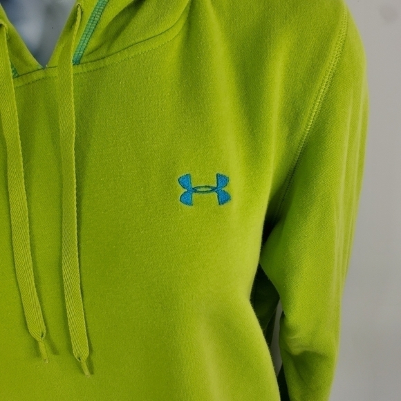 Under Armour Cold Gear Hoodie Sweatshirt Green Women's Medium - Picture 5 of 7